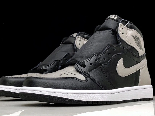 Grey Air 1 OG High Jordan Black 555088-013 Shadow Retro 0805